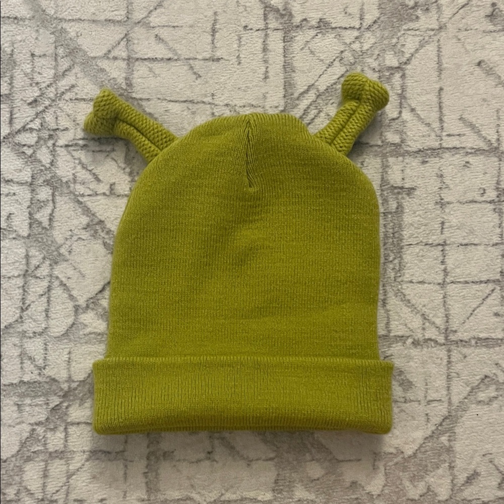Green Knit Shrek Beanie